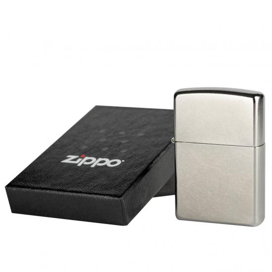 ZESTAW Zapalniczka Zippo 207 Street Chrome + Akcesoria